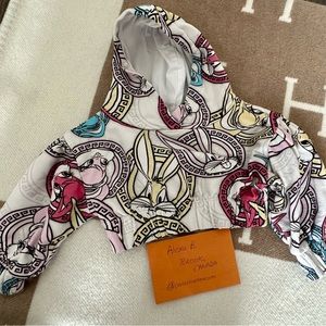 Monnalisa Bugs Bunny Cropped Hoodie 3T